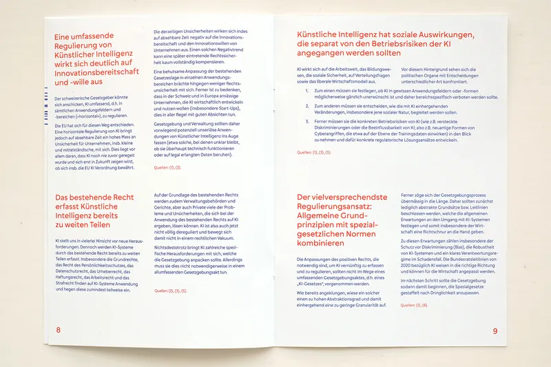 Layoutbeispiel der MAIC-Broschüre