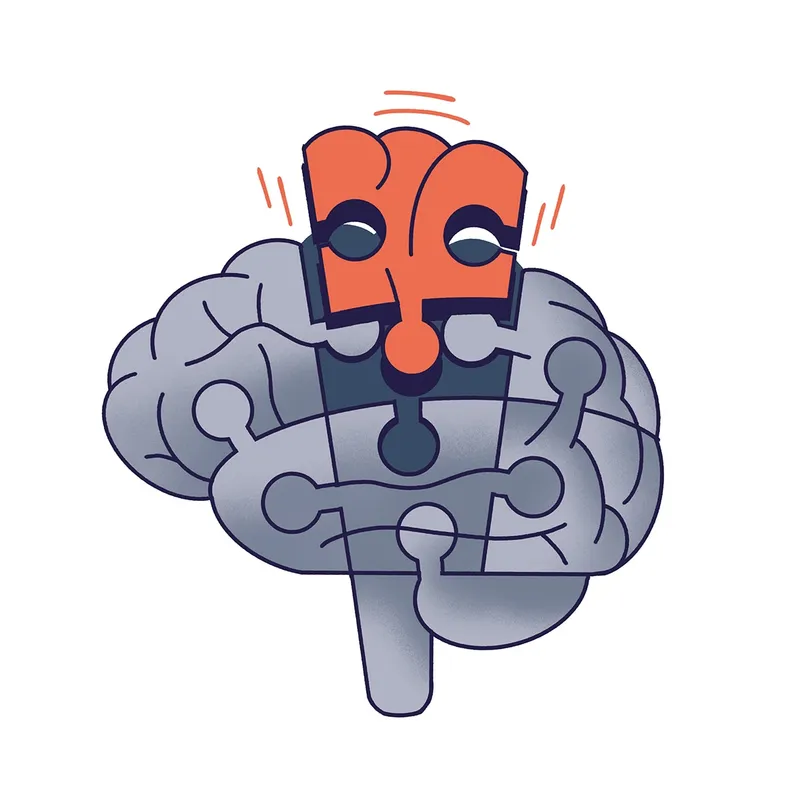 Illustration für Charité-Broschüre über psychogene nicht-epileptische Anfälle