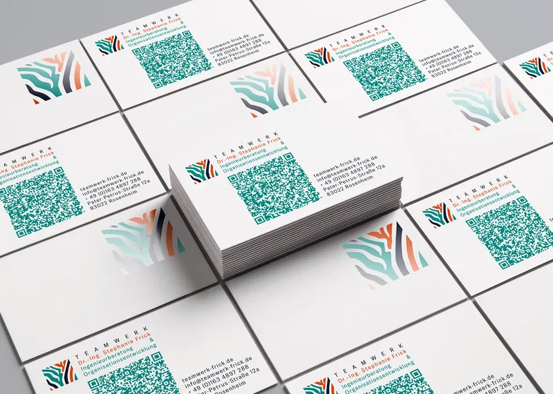Visitenkarten für Teamwerk